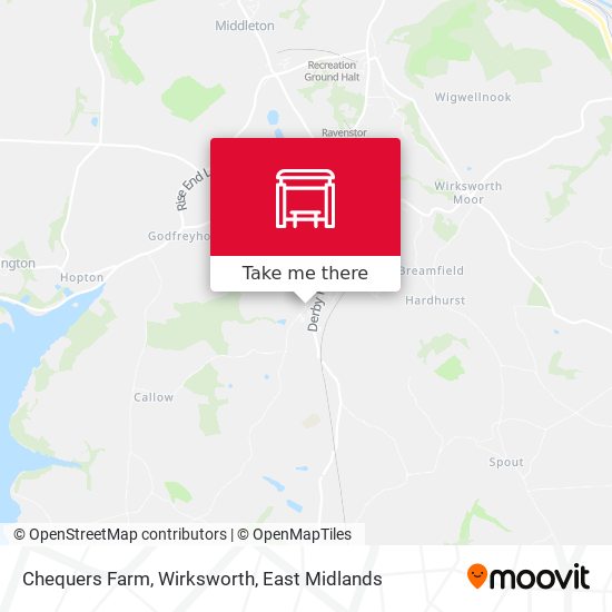 Chequers Farm, Wirksworth map