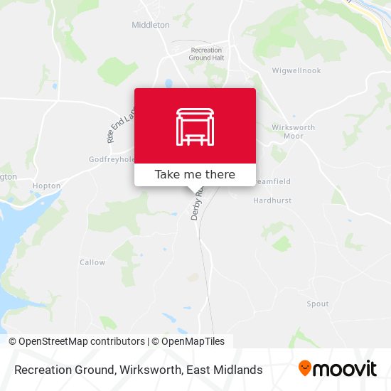 Recreation Ground, Wirksworth map