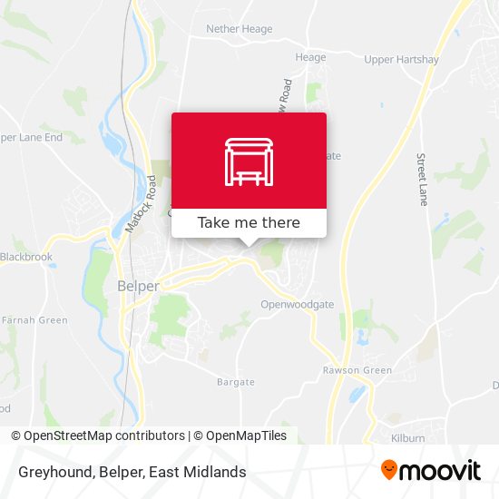 Greyhound, Belper map