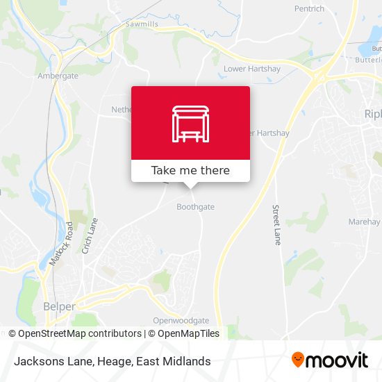 Jacksons Lane, Heage map