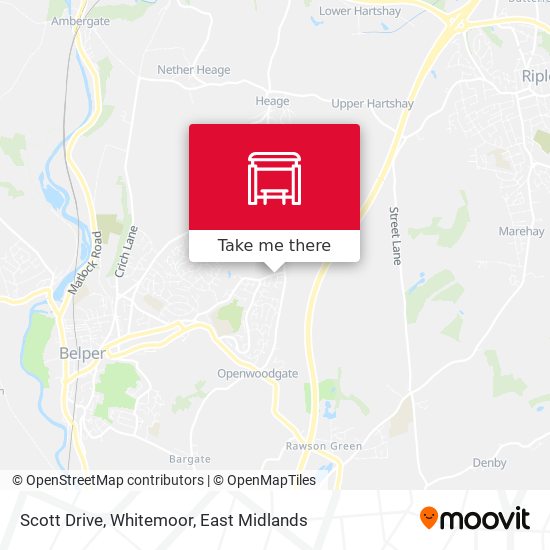 Scott Drive, Whitemoor map