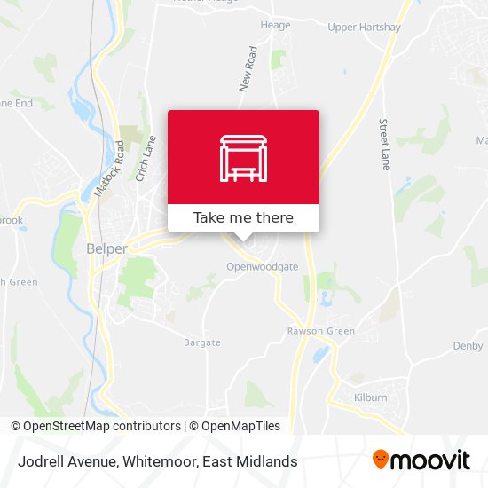Jodrell Avenue, Whitemoor map