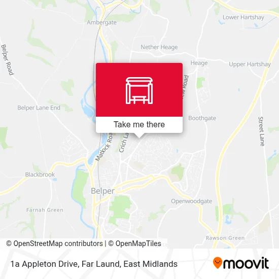 1a Appleton Drive, Far Laund map