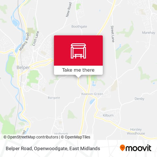 Belper Road, Openwoodgate map