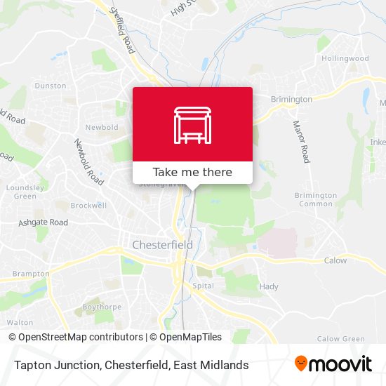 Tapton Junction, Chesterfield map