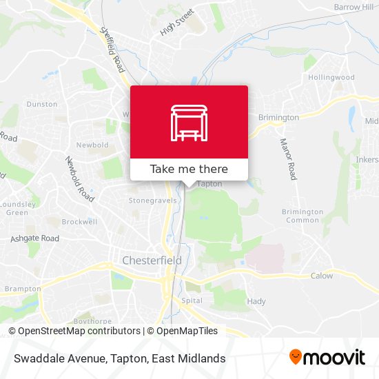 Swaddale Avenue, Tapton map