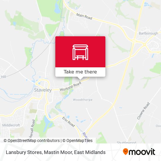 Lansbury Stores, Mastin Moor map