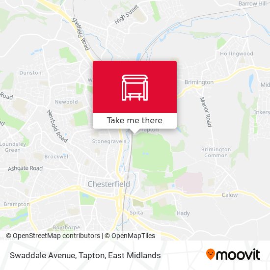 Swaddale Avenue, Tapton map