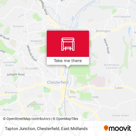 Tapton Junction, Chesterfield map