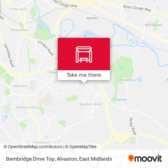 Bembridge Drive Top, Alvaston map