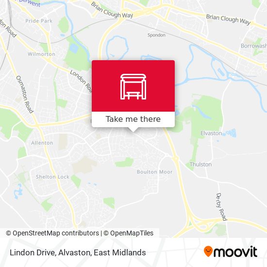 Lindon Drive, Alvaston map