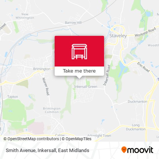 Smith Avenue, Inkersall map