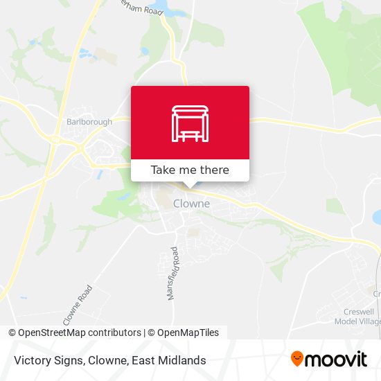 Victory Signs, Clowne map