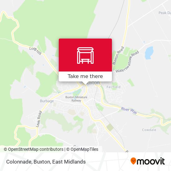 Colonnade, Buxton map