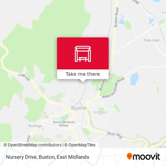 Nursery Drive, Buxton map