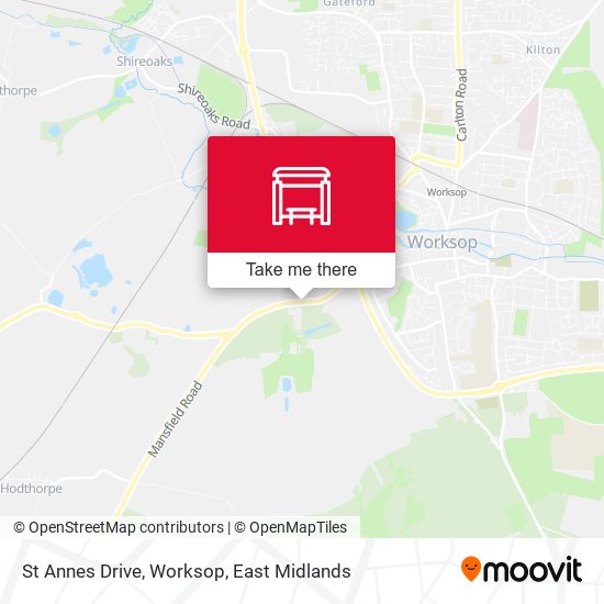 St Annes Drive, Worksop map