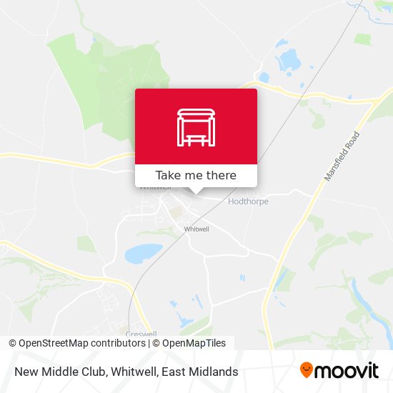 New Middle Club, Whitwell map