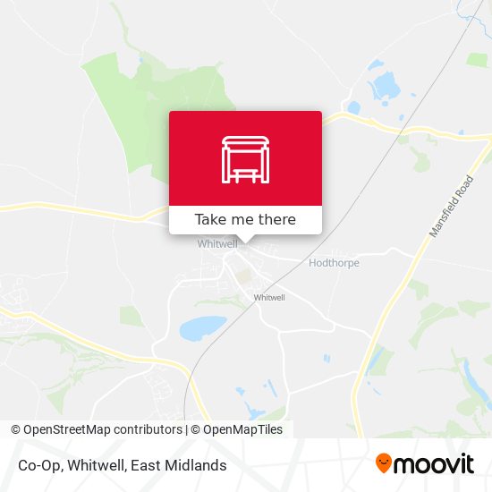 Co-Op, Whitwell map