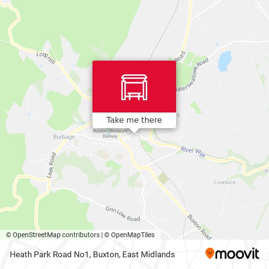 Heath Park Road No1, Buxton map