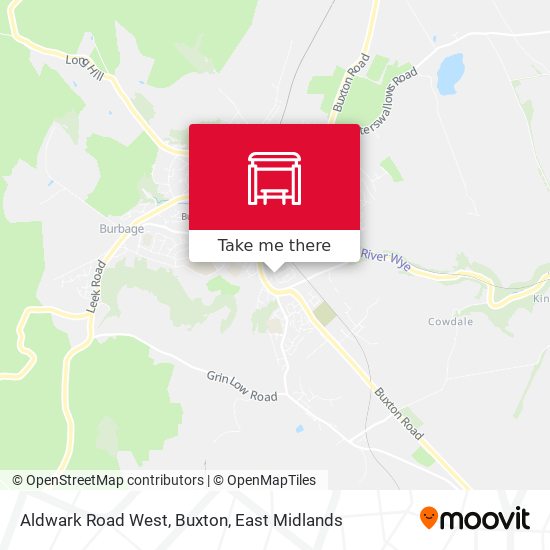 Aldwark Road West, Buxton map