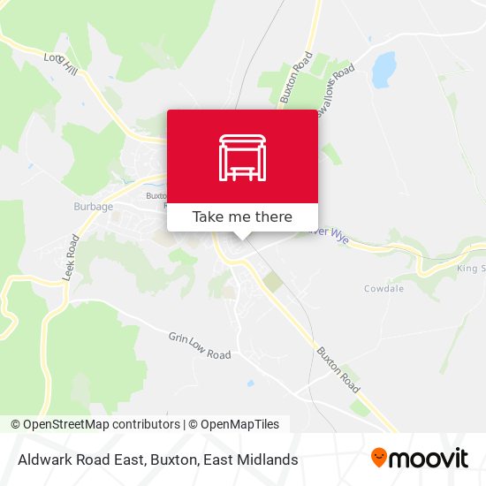 Aldwark Road East, Buxton map