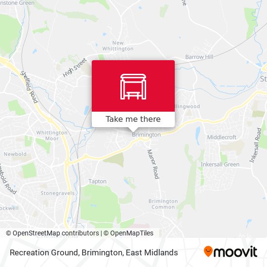 Recreation Ground, Brimington map