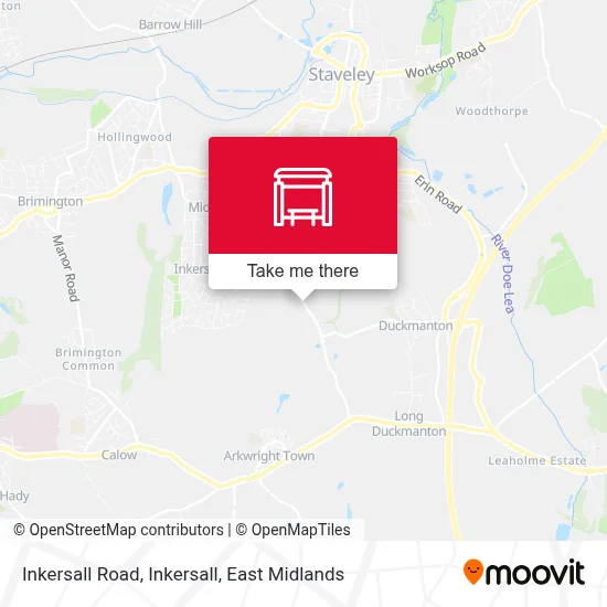 Inkersall Road, Inkersall map
