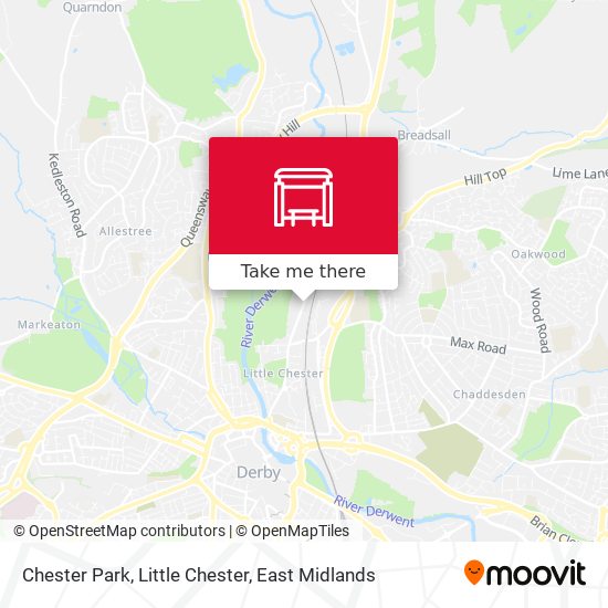 Chester Park, Little Chester map