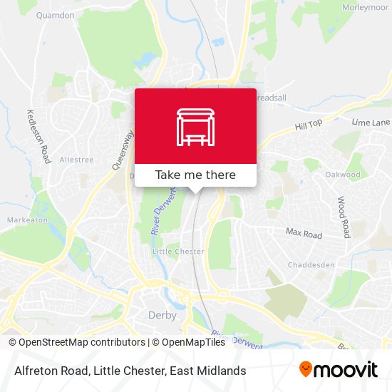 Alfreton Road, Little Chester map