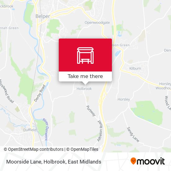 Moorside Lane, Holbrook map