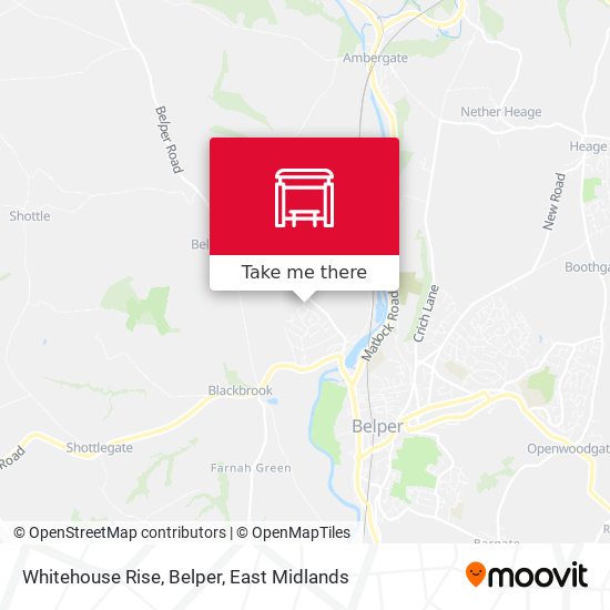 Whitehouse Rise, Belper map