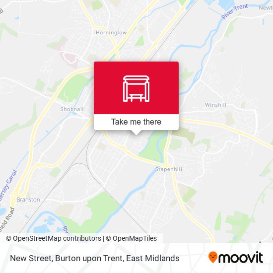 New Street, Burton upon Trent map