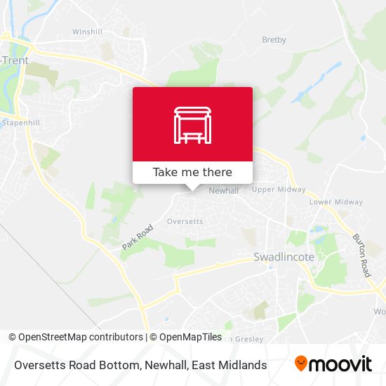 Oversetts Road Bottom, Newhall map