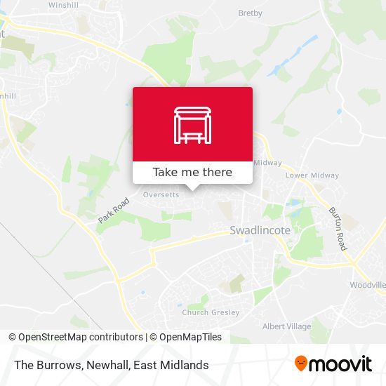 The Burrows, Newhall map