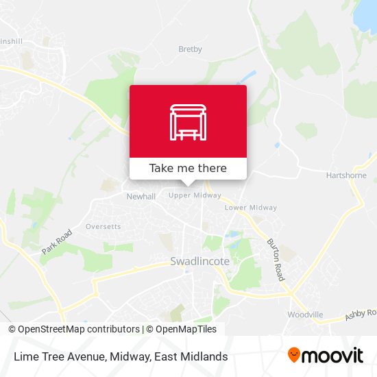 Lime Tree Avenue, Midway map