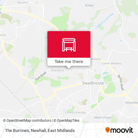 The Burrows, Newhall map
