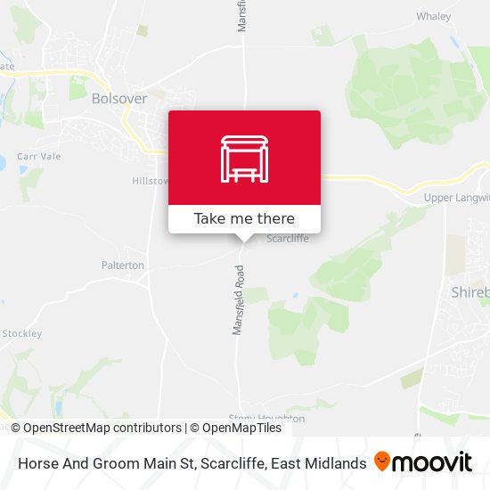Horse And Groom Main St, Scarcliffe map