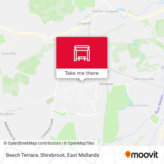 Beech Terrace, Shirebrook map