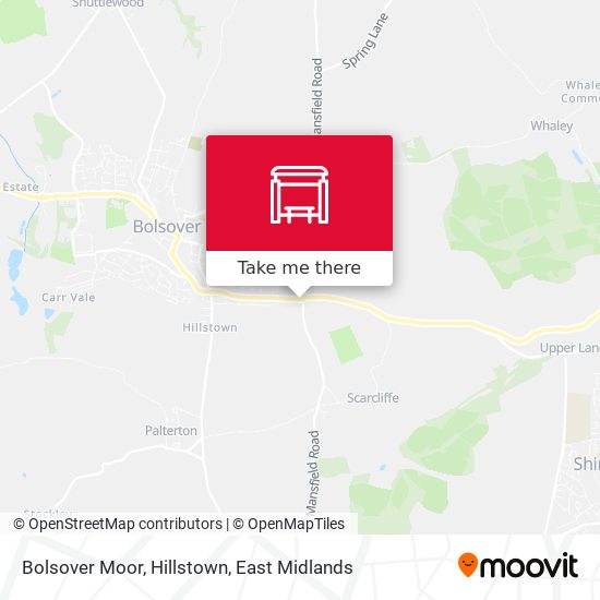 Bolsover Moor, Hillstown map