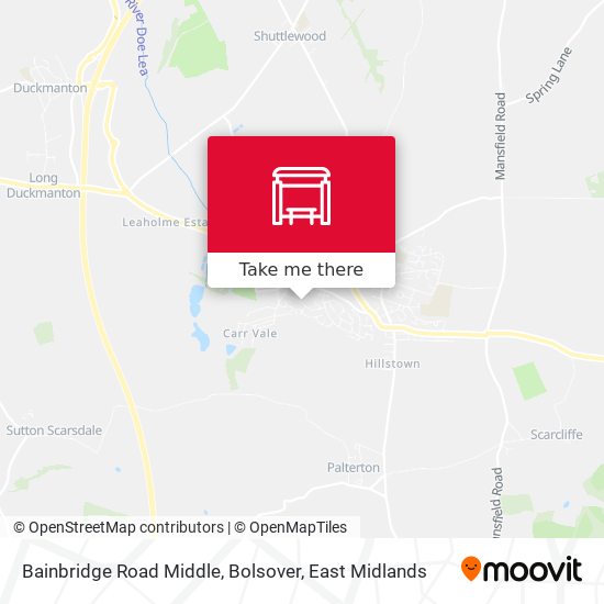 Bainbridge Road Middle, Bolsover map