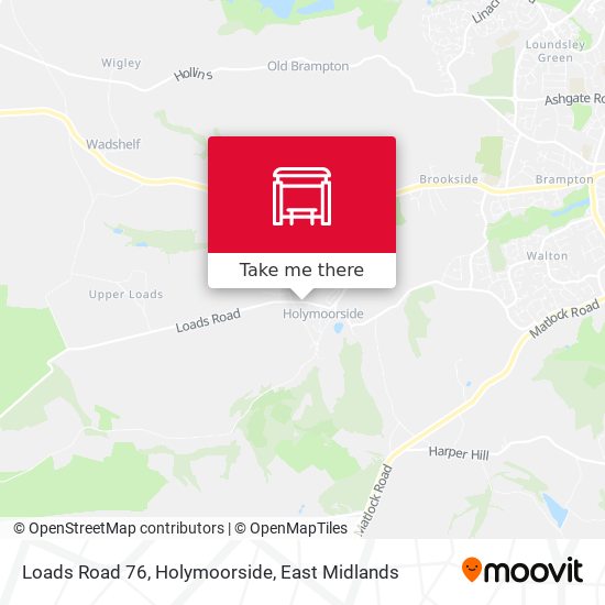Loads Road 76, Holymoorside map