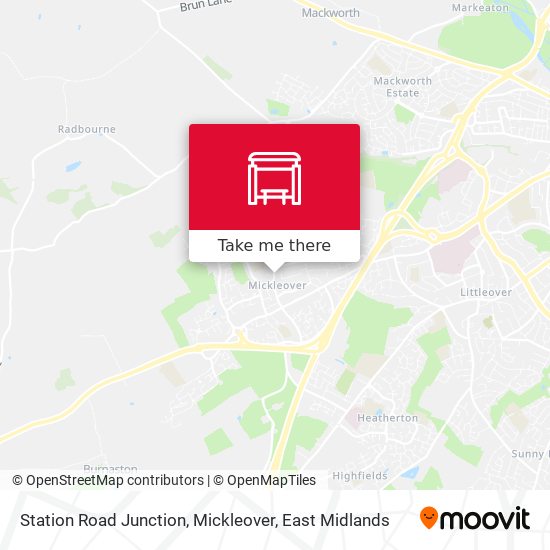 Station Road Junction, Mickleover map