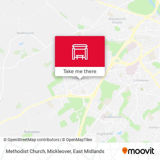Methodist Church, Mickleover map