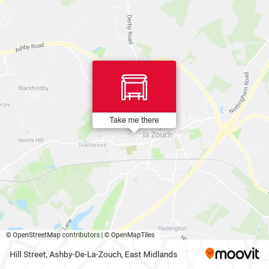 Hill Street, Ashby-De-La-Zouch map