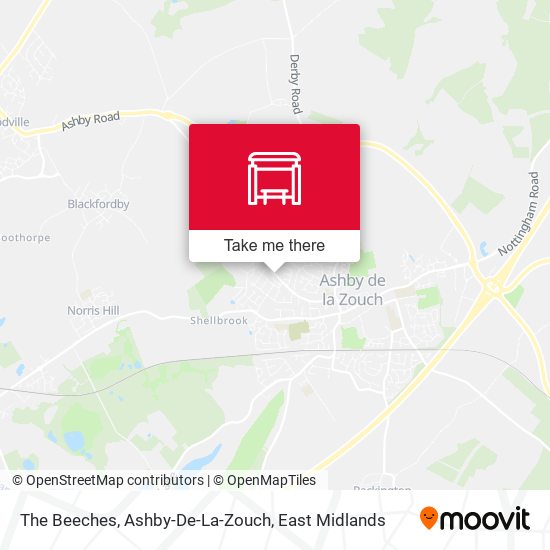 The Beeches, Ashby-De-La-Zouch map