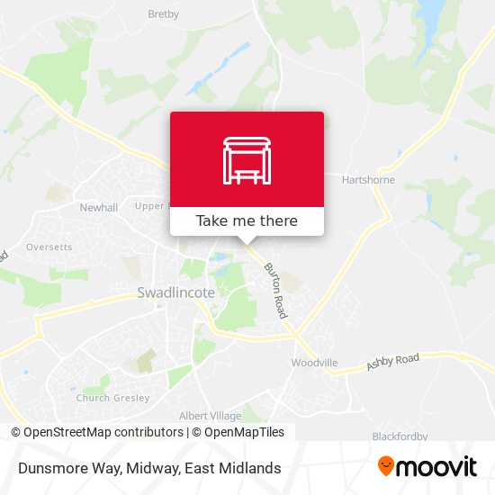 Dunsmore Way, Midway map