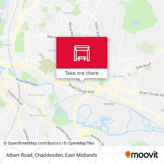 Albert Road, Chaddesden map