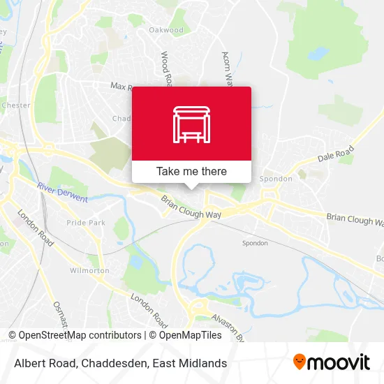 Albert Road, Chaddesden map