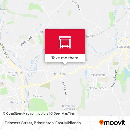 Princess Street, Brimington map