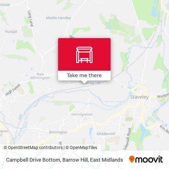 Campbell Drive Bottom, Barrow Hill map